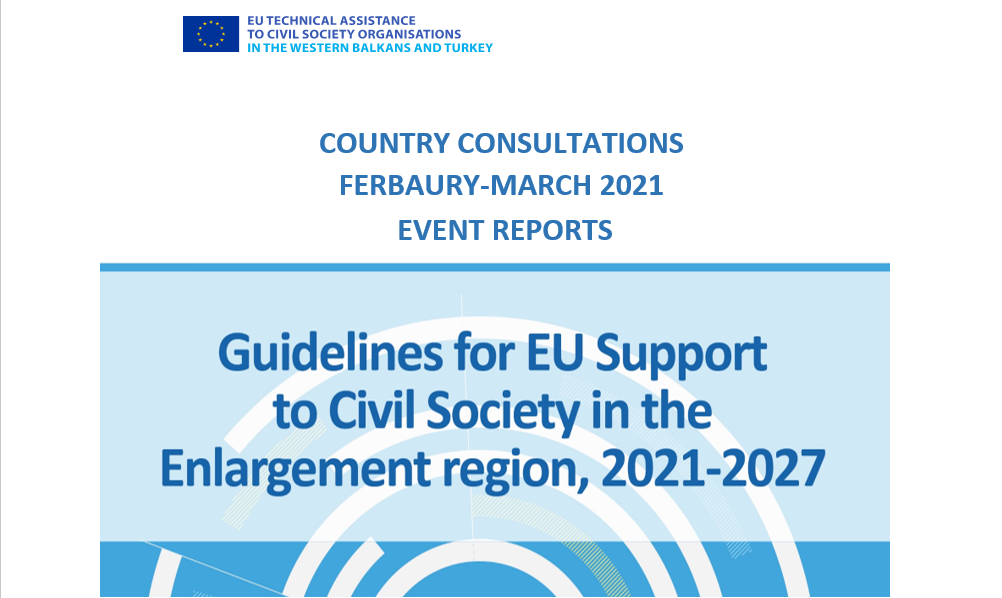 Reports from EU Civil Society Guidelines 2021-2027 Consultations Published